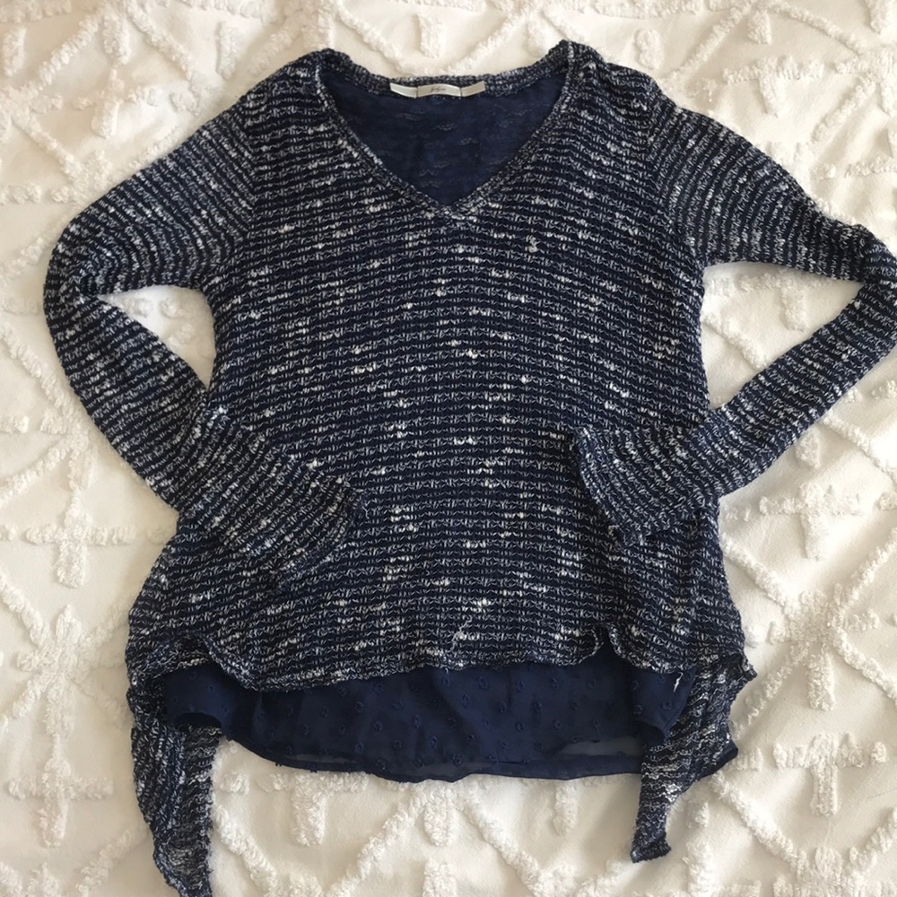 Long Sleeve Sweater Blouse